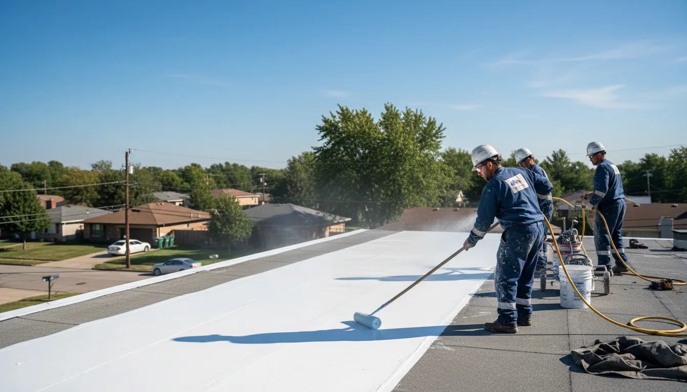 Commercial roof coating in Andrew, IA near me